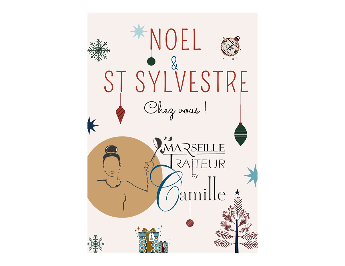 Carte des fêtes - Traiteur Marseille by Camille
